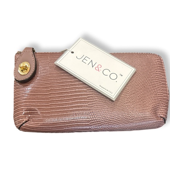 Jen & Co crossbody bag plum color with wristlet, and crossbody strap NWT - Picture 4 of 4